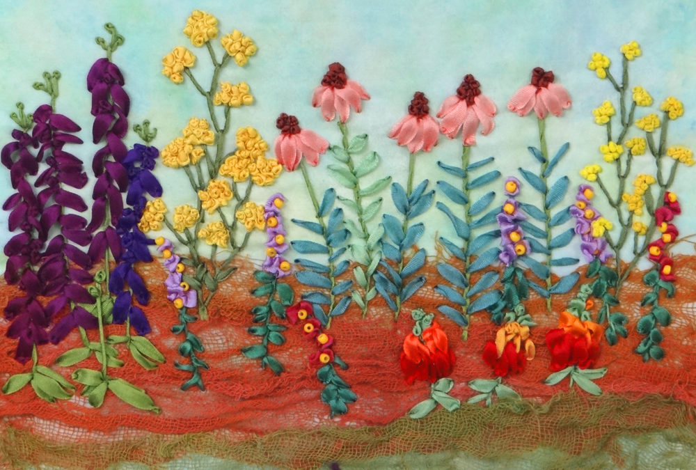 Silk Ribbon Wildflower Garden Class at Craft Alliance