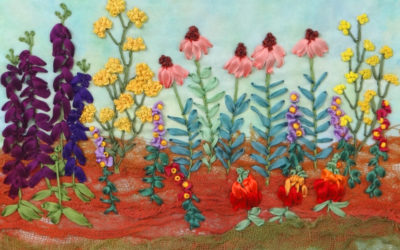 Silk Ribbon Wildflower Garden Class at Craft Alliance