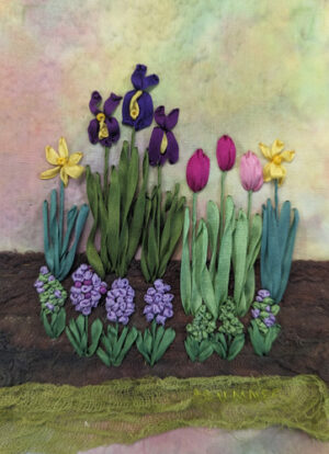 Spring Bloom Garden Art Card-  One on One online course